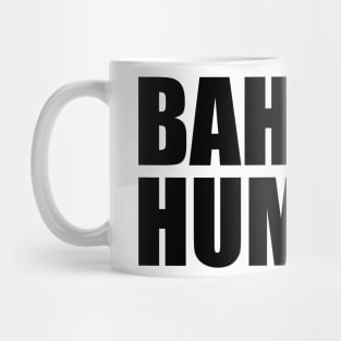 Bah Humbug (black text) Mug